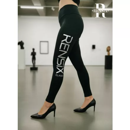 Rensix leggings gumis derekú oldalt ezüst Rensix Classic felirat fekete 2025