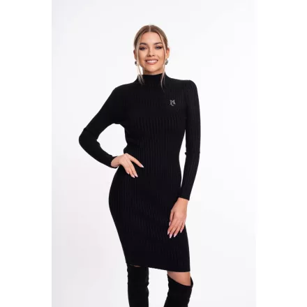 Mayo Chix Fortano ruha bordás kötött fekete