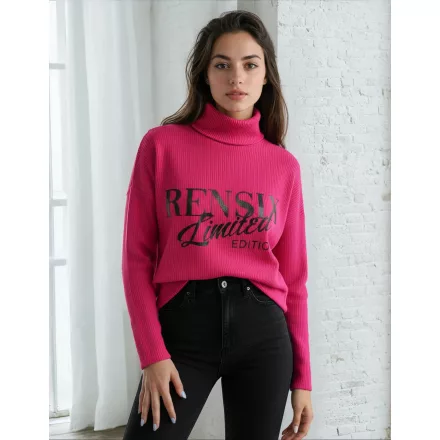 Rensix felső kereknyakú hosszúujjú garbós Rensix limited edition pink 2025