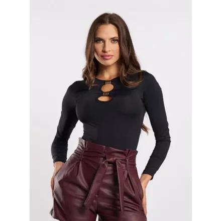 Envy body Mellkasán kellékkel díszített fekete