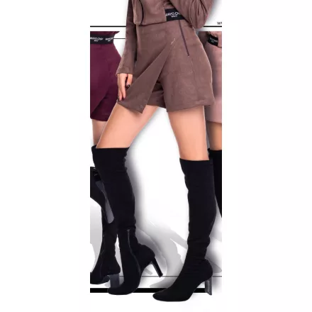 Mayo Chix Flynn short velúr/FV csokoládé
