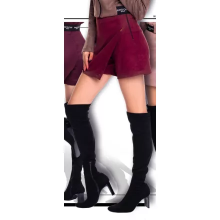 Mayo Chix Flynn short velúr/FV burgundi 