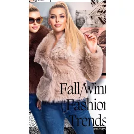 Mayo Chix Regular kabát szőr bézs