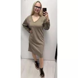 Mayo Chix Sake ruha V nyakú dombor csili sötétbézs