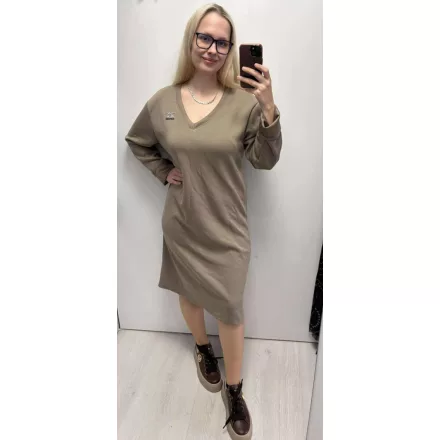 Mayo Chix Sake ruha V nyakú dombor csili sötétbézs