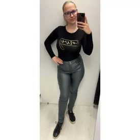 Envy nadrág kent 1 gombos zöld