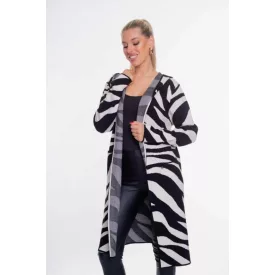 Mayo Chix Ciao kardigán zebra csíkos