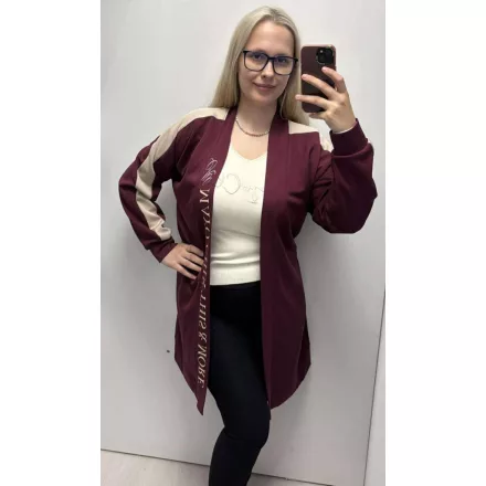 Mayo Chix Derby kardigán pianka/matrica burgundi 