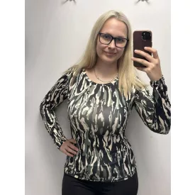 Envy felső kereknyakú katonai mintás 