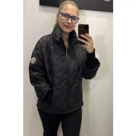 Mayo Chix Juliette dzseki pufi/ujján hosszú passzé fekete