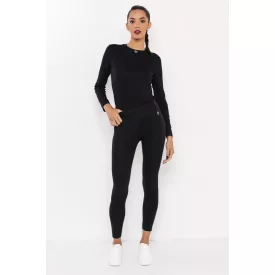 Amnesia Vica viszkóz leggings fekete