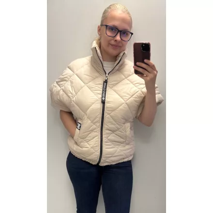 Mayo Chix Linus mellény pufi steppelt/zipper bézs