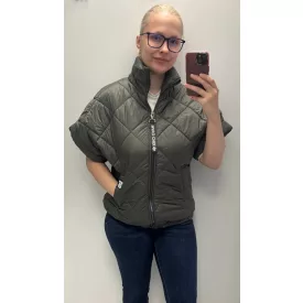 Mayo Chix Linus mellény pufi steppelt/zipper khaki