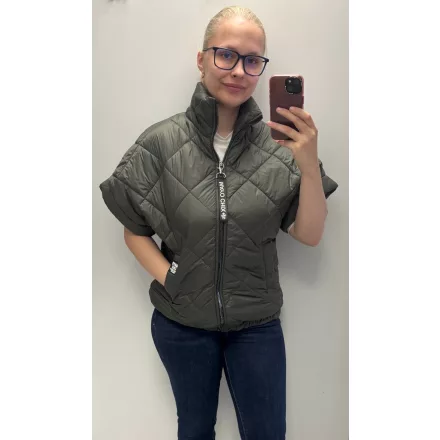 Mayo Chix Linus mellény pufi steppelt/zipper khaki