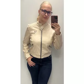   Mayo Chix Amarillys jacky műbőr/zipper zsebű/kis csili bézs