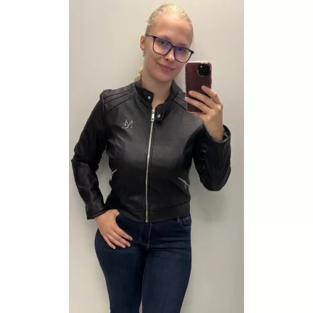 Mayo Chix Amarillys jacky műbőr/zipper zsebű/kis csili fekete