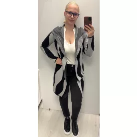 Mayo Chix Willow kardigán kötött szürke/fekete
