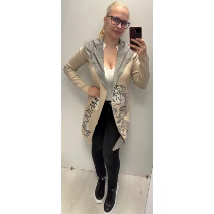 Mayo Chix Primrose kardigán kötött bézs