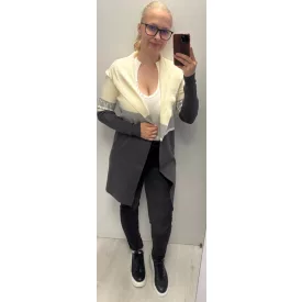   Mayo Chix Plane kardigán kötött ekrü/szürke/sötétszürke