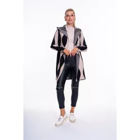 Mayo Chix Willow kardigán kötött bézs/fekete