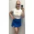 Blue Nature skort oldalt cipzáros kék