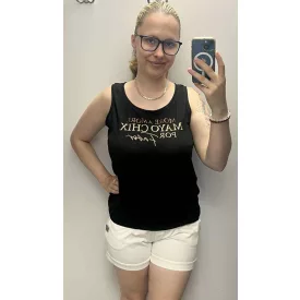 Mayo Chix Santana felső viscose/matrica fekete