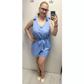 Envy overál short vállán masnis kék