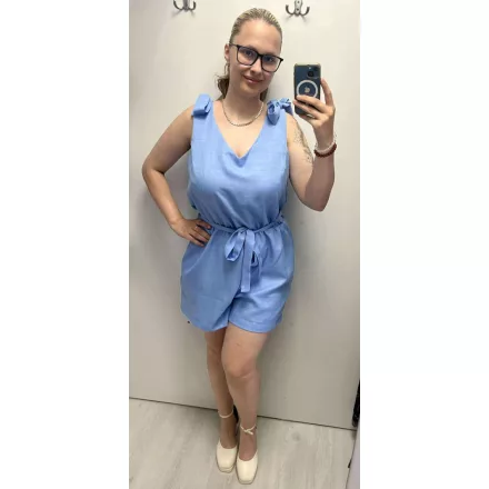 Envy overál short vállán masnis kék