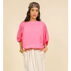 Amnesia Satin bőfelső pink