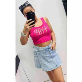 Mayo Chix Corso top modal viscose/matrica virágos pink