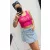 Mayo Chix Corso top modal viscose/matrica virágos pink