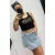 Mayo Chix Corso top modal viscose/matrica virágos fekete