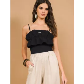 Amnesia Sztilla top fekete