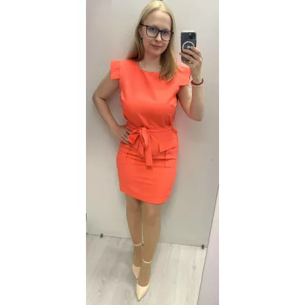 Envy ruha kereknyakú zsebes neonkoral