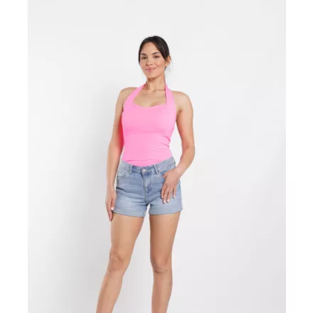 Envy felső Hátul nyitott nyakpántos uv pink