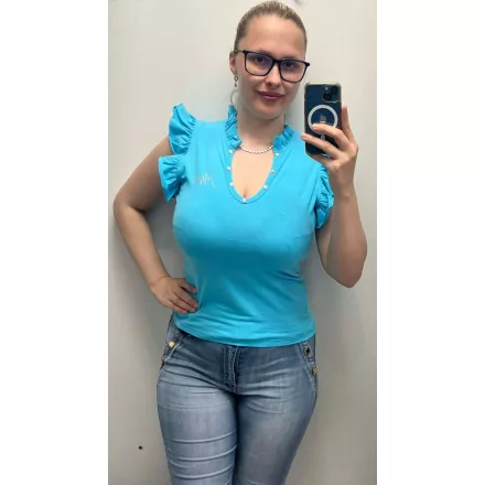 Mayo Chix Aphrodite póló sport pamut/kis csili/patent kék