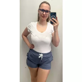   Mayo Chix Pulzus short selyem punto/hátul matrica farmerszín