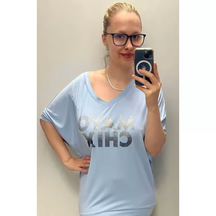 Mayo Chix Toole tunika modal viscose/ nagy csili babakék