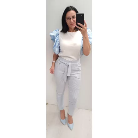 Mayo Chix Opal nadrág mintás ripsz/kötős/fv csíkos