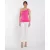 Envy top Félvállas oldalt húzott kellékes pink