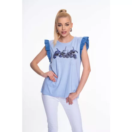 Mayo Chix June póló ujjatlan modal viscose +tencel/matrica babakék