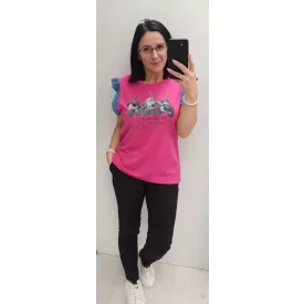   Mayo Chix June póló ujjatlan modal viscose +tencel/matrica pink