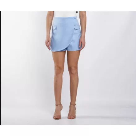 Envy skort Magas derekú, elől lapolt gombokkal az oldalán babakék