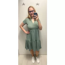 Rensix ruha V nyakú babaruha khaki 2025