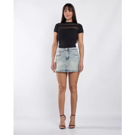 Envy skort farmerszoknya világos