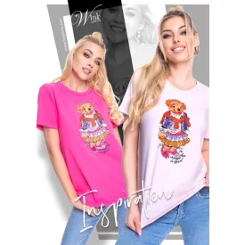 Mayo Chix Wink póló polyamid/matrica macis rózsaszín