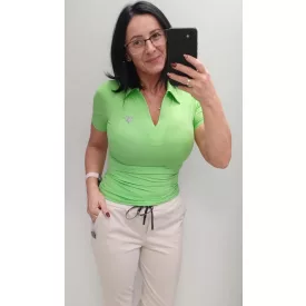 Mayo Chix Astor póló polyamid/ kis dombor fólia zöld