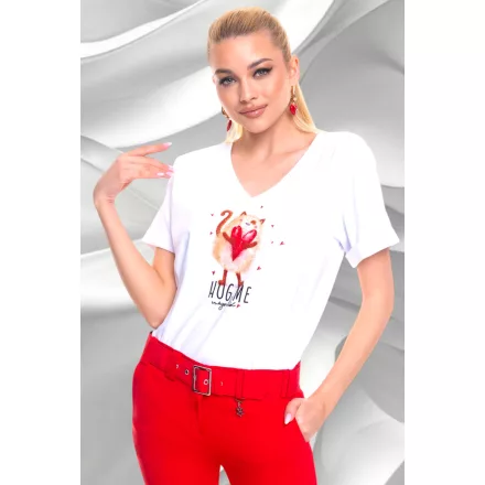 Mayo Chix Wink póló sport pamut/matrica cicás 