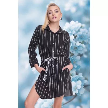 Mayo Chix Marion ruha csíkos puplin/ Mayo öv fekete