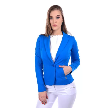 Blue Nature paszp. zsebes uni puntó zakó királykék